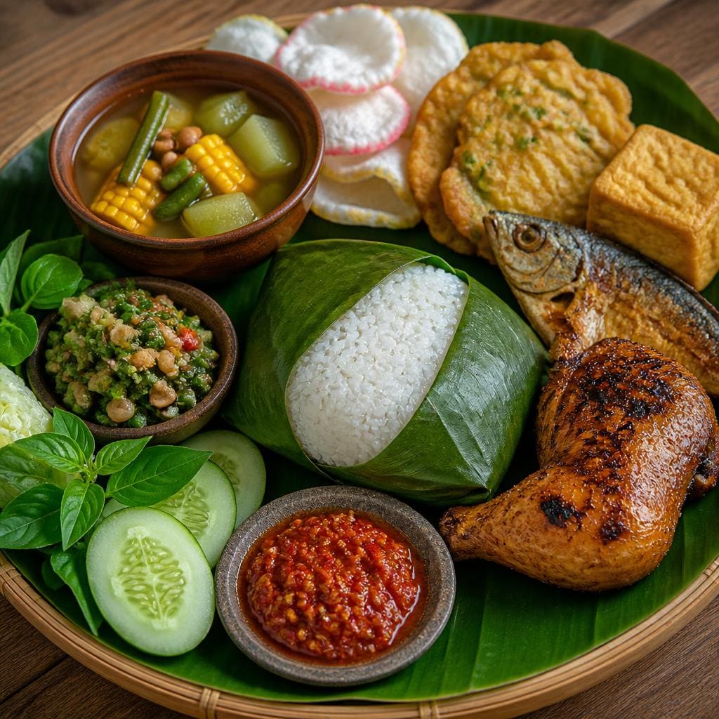 Nasi Timbel Ayam di RM Bumi Aki
